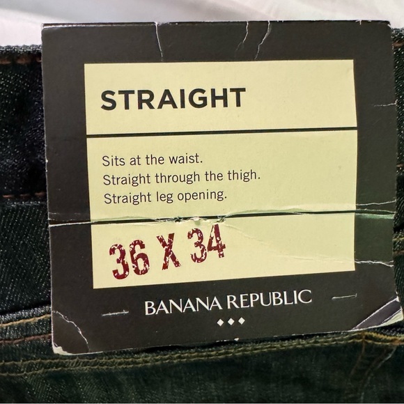 NWT Banana Republic Mens Straight Leg Jeans 36x34 - Picture 6 of 8